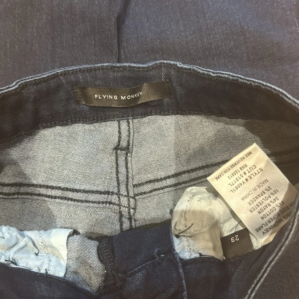 Flying Monkey dark wash super flares - Picture 3 of 3